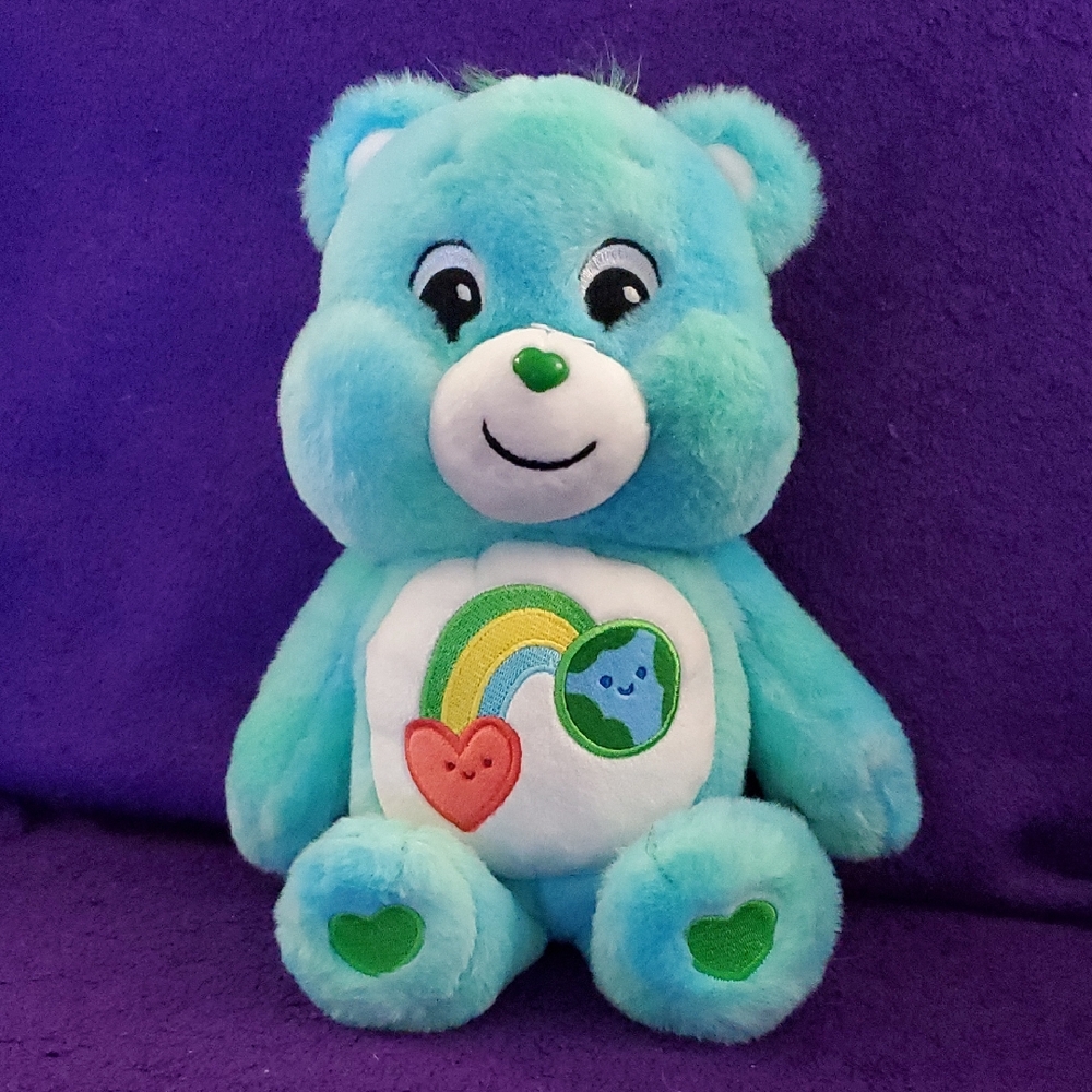 Care Bears 14" Plush - I Care Bear - Soft Recycled Material!